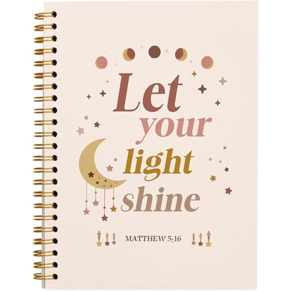 Hardcover Christian Spiritual Themed Spiral Notebook Journal Diary Writing Gift